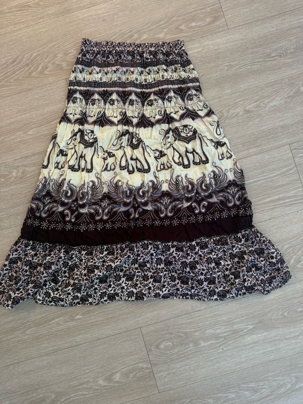Dark Purple Elephant Maxi Skirt💜🐘